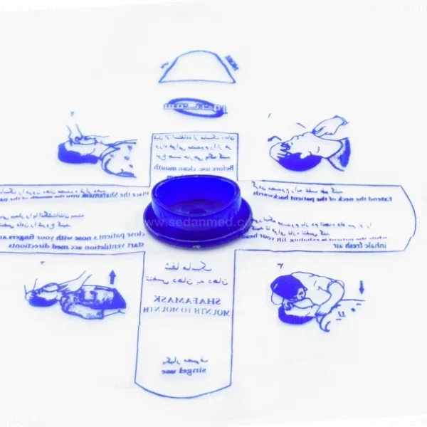 ماسک CPR تنفس دهان به دهان مدل SH202